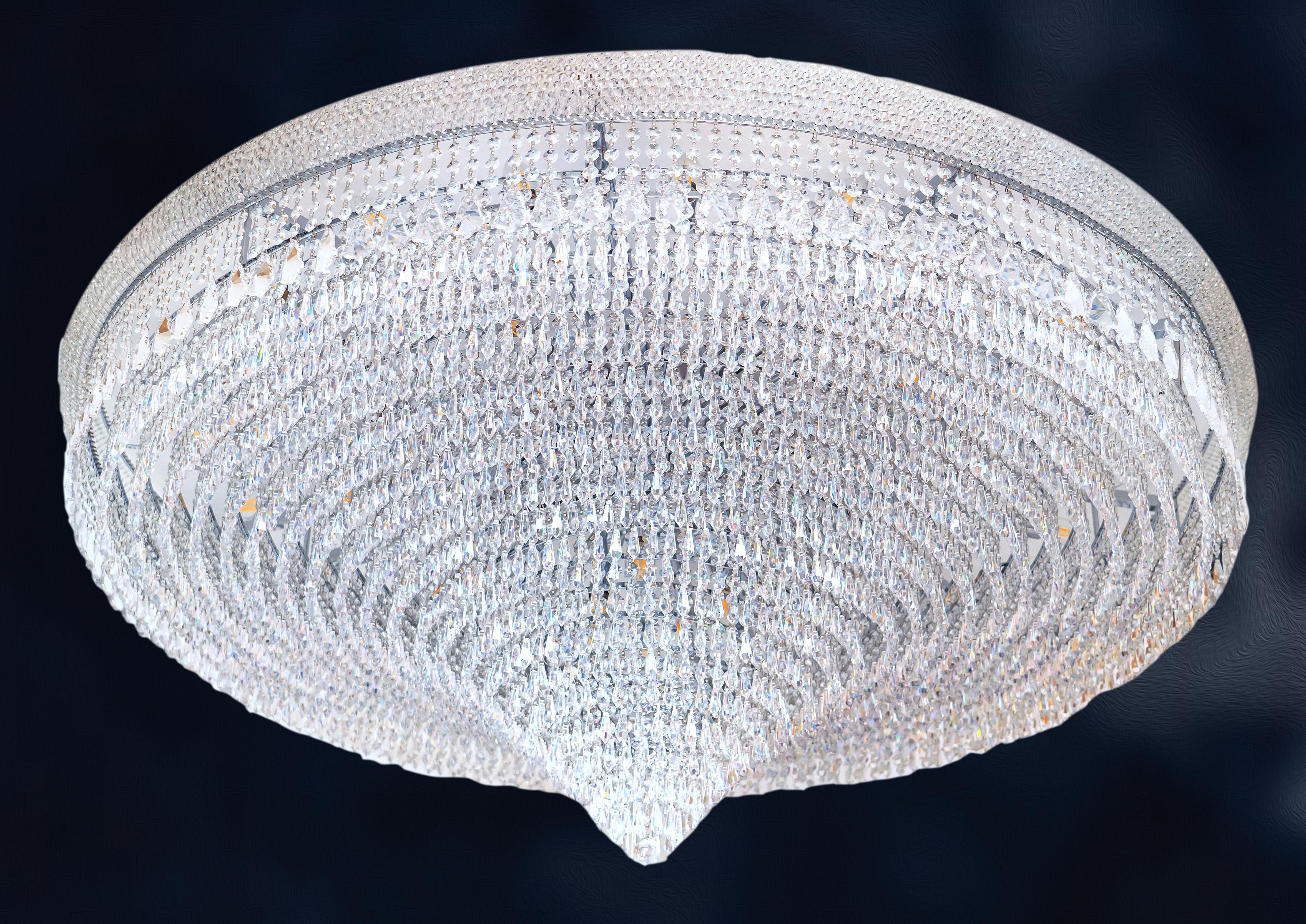Golden Aurora Flush Mount